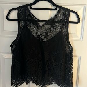 Lace Tank top with under tank